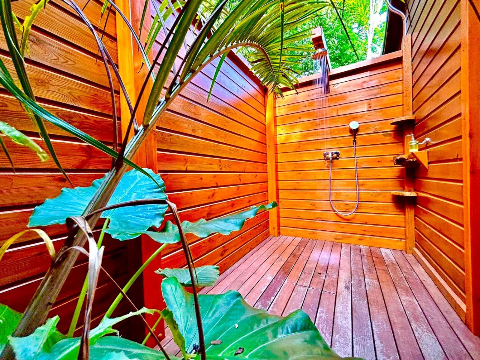 Au Jardin Des Colibris Ecolodge&Spa Deshaies Buitenkant foto
