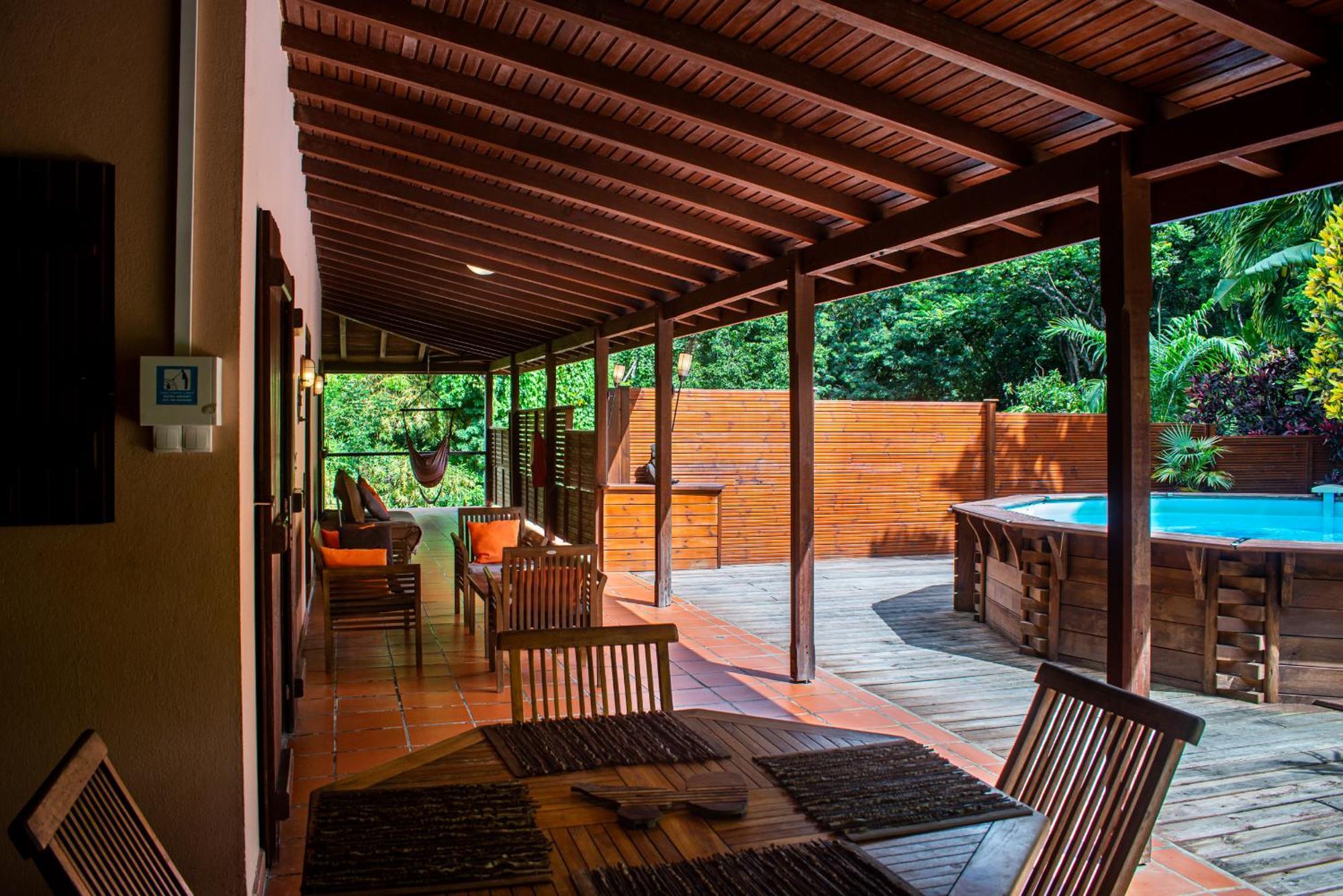 Au Jardin Des Colibris Ecolodge&Spa Deshaies Buitenkant foto