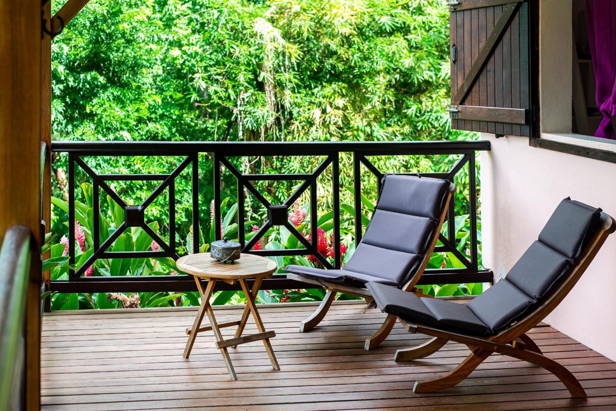 Au Jardin Des Colibris Ecolodge&Spa Deshaies Buitenkant foto