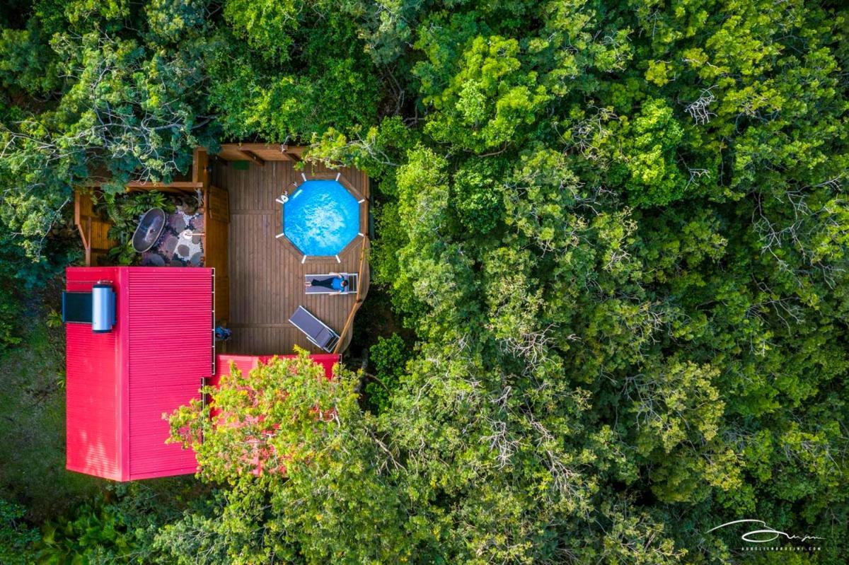 Au Jardin Des Colibris Ecolodge&Spa Deshaies Buitenkant foto